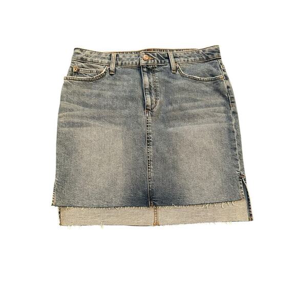 Joe's Jeans Women's Blue Jemima Released Hem Denim Skirt Size 30 mini - Picture 1 of 6